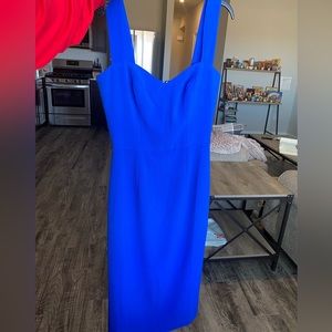 Dress the population blue dress in XS